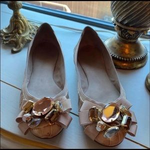 SOLD on Merc - Crystal Kate Spde Ballet Flats $348